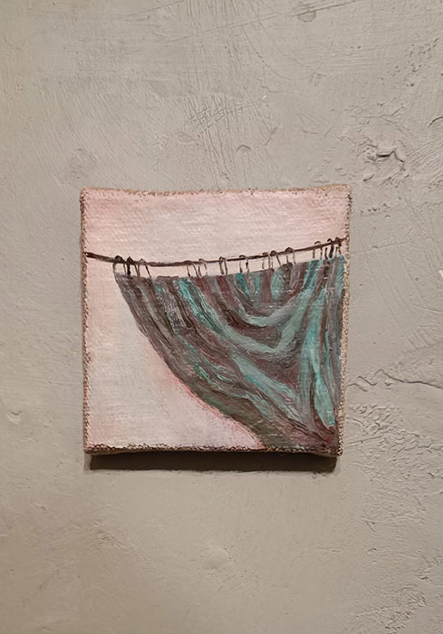 Mirka Hämäläinen, Püha Barbara mu kõrval (Saint Barbara Beside Me), segatehnnika (mixed media)