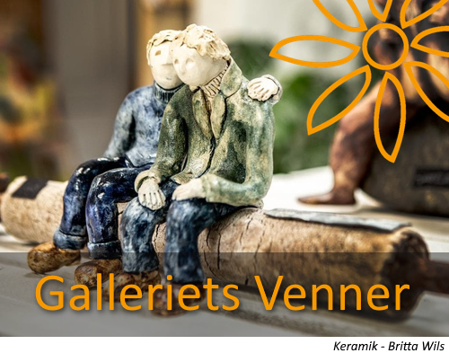 Galleriets Venner, skulptur af Britta Wills