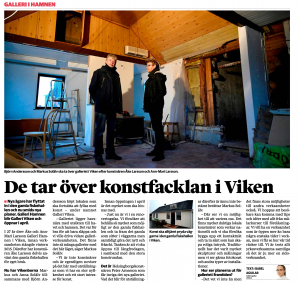 Artikel från Helsingborgsdagblad om renoveringen av Galleri Viken.