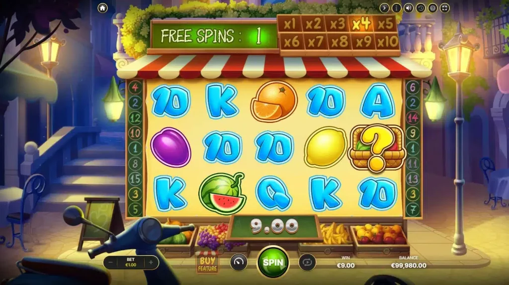 Fruit Shop Frenzy free spins