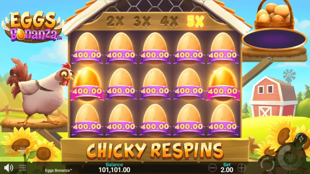 Eggs Bonanza Slot chicky respins