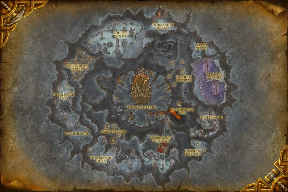 Deepholm map - en ny zon som tillkom under cataclysm