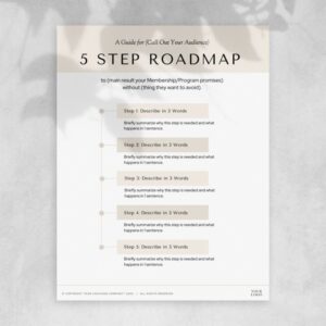 5 Step Road Map Template