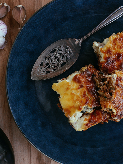 koolhydraatarme aubergine lasagne