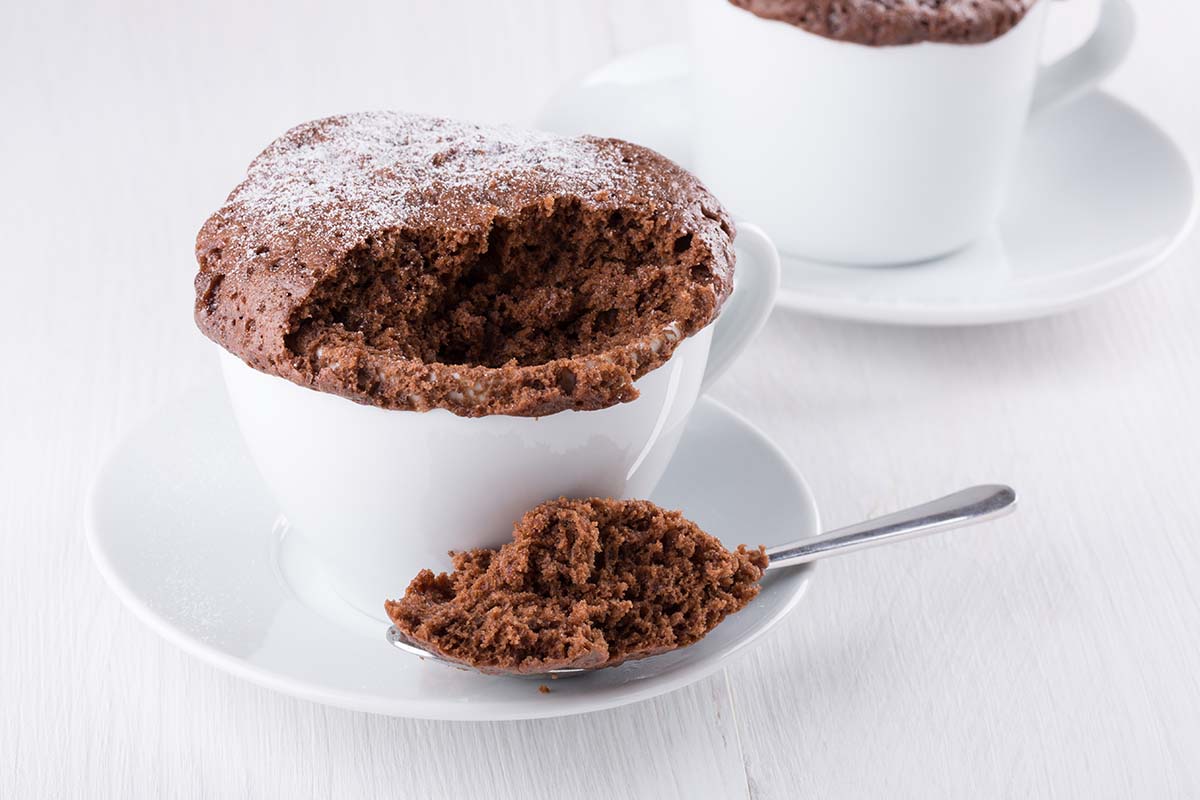 Koolhydraatarme chocolade mug cake