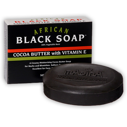 African Black Cocoa Butter Soap - Madina