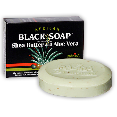 African Black Cocoa Butter Soap with Shea - Madina