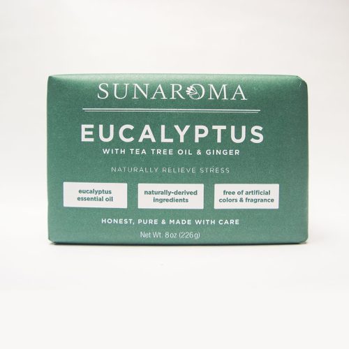 Sunaroma’s Eucalyptus Soap will melt away stress and clear your mind!