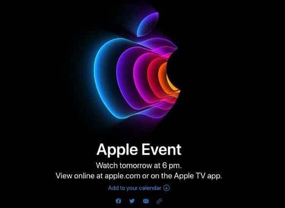 Apple Event 8 marts 2022 sådan ser du det