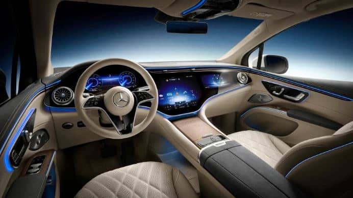 Mercedes EQS SUV interiør 2022