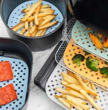 Air Fryer perforerede silikonemåtter