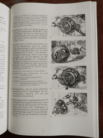 Reparaturanleitung DKW Hummel Victoria Express Motor 801 803 804 805 256453622221 3