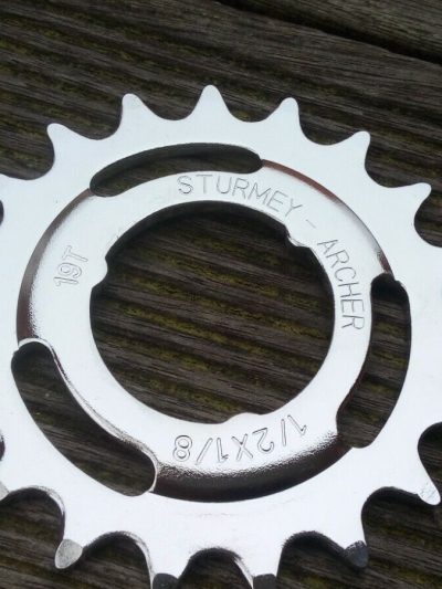 Sturmey Archer Ritzel Zahnkranz Steckzahnkranz 19 Zaehne 264932852931
