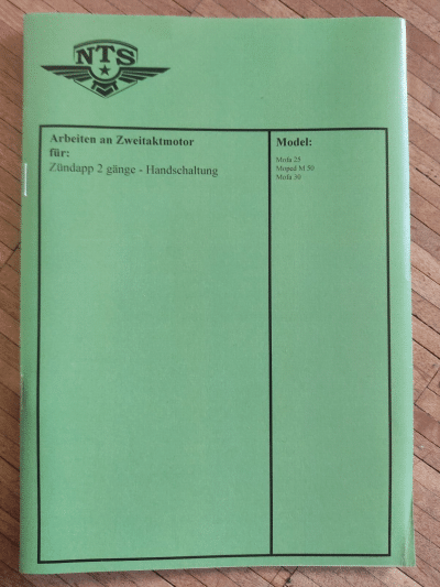Reparaturanleitung Zuendapp 2 Gang Arbeiten am ZweitaktmotorMofa 25 Moped M50 267126991041