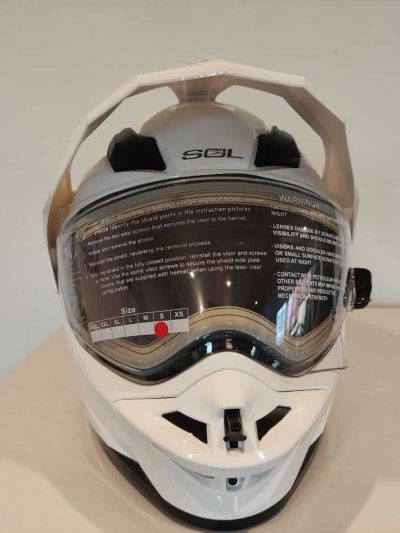 Helm SOL SS 1 Heizvisier heizbares Visier DOT geprueft Gr S 55 56 265492094453 3