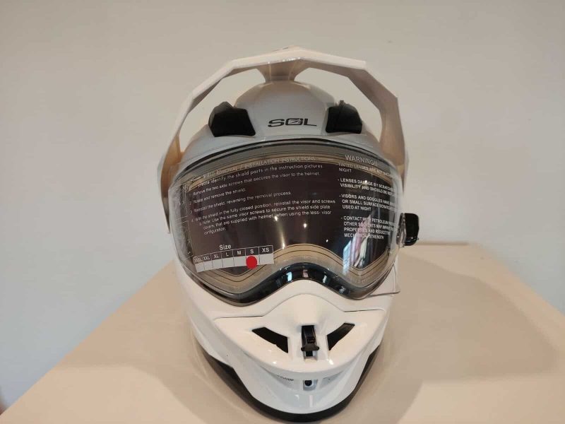 Helm SOL SS 1 Heizvisier heizbares Visier DOT geprueft Gr S 55 56 265492094453 3
