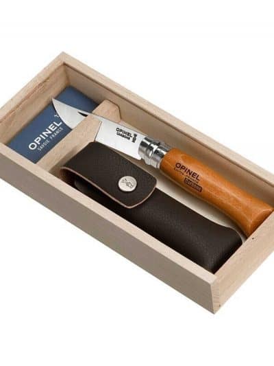 Opinel No 08 Taschenmesser mit Etui Carbon 267132937764