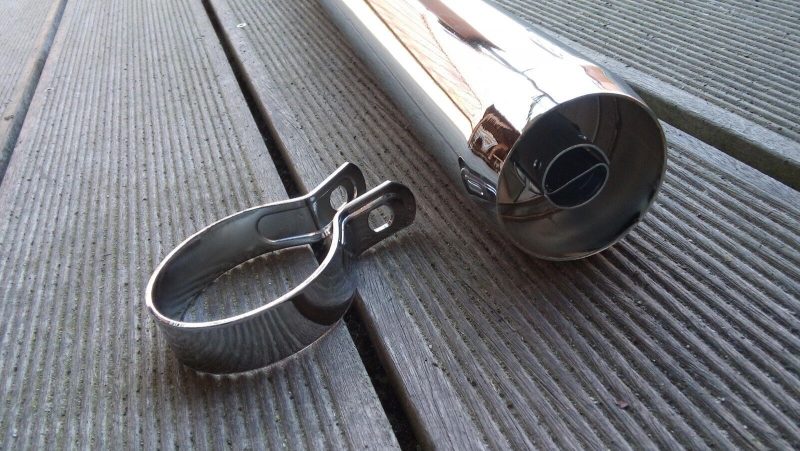 Zuendapp AuspuffSchalldaempferEndtopf ZD 20 30 40MopedMokickchrom NEU 254407259508 2