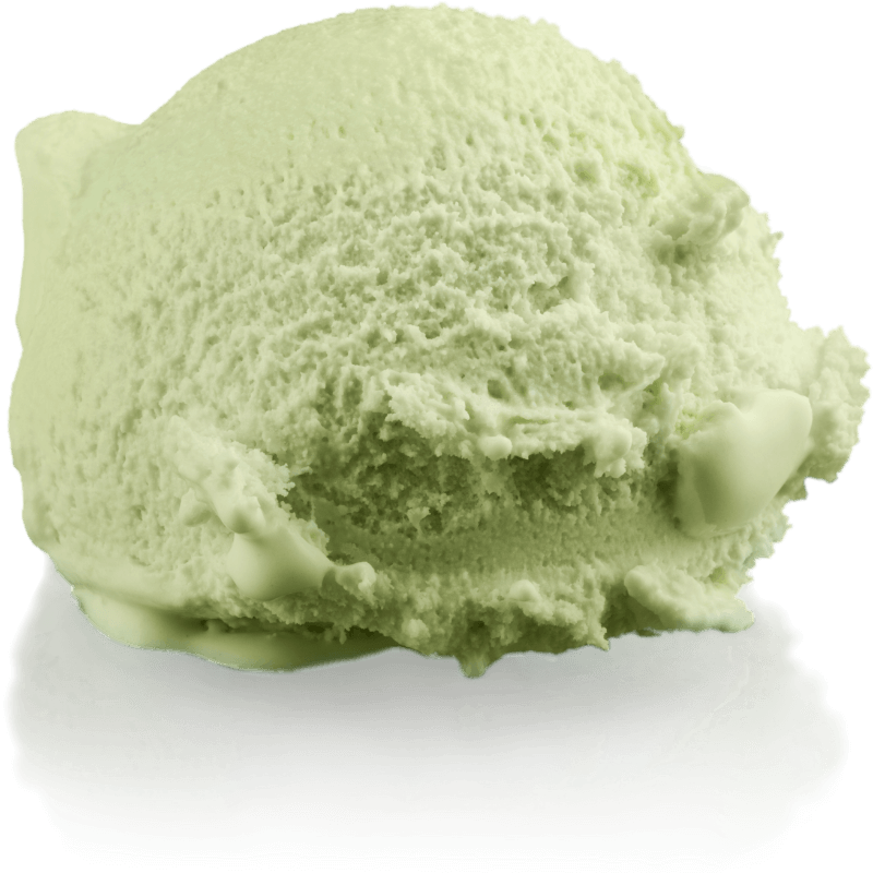 scoop of pistachio green ice cream