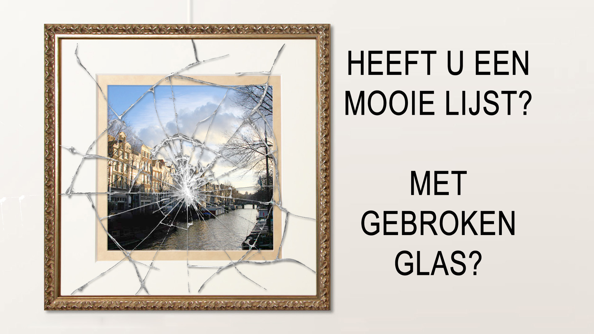 Nieuw lijst glas