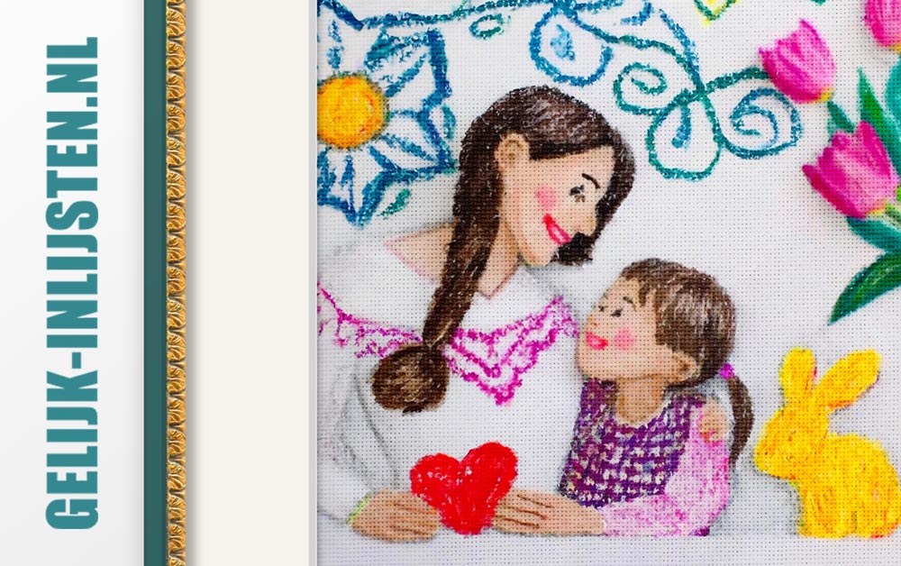 Moederdagcadeau laten inlijsten.