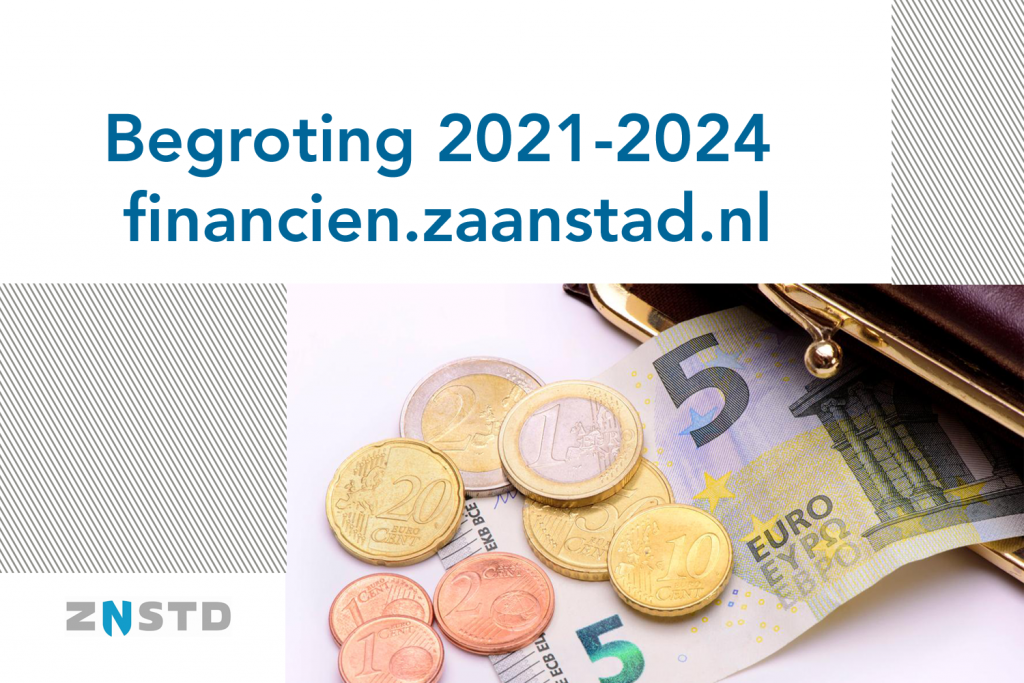 Screenshot van voorzijde begroting 2021-2024