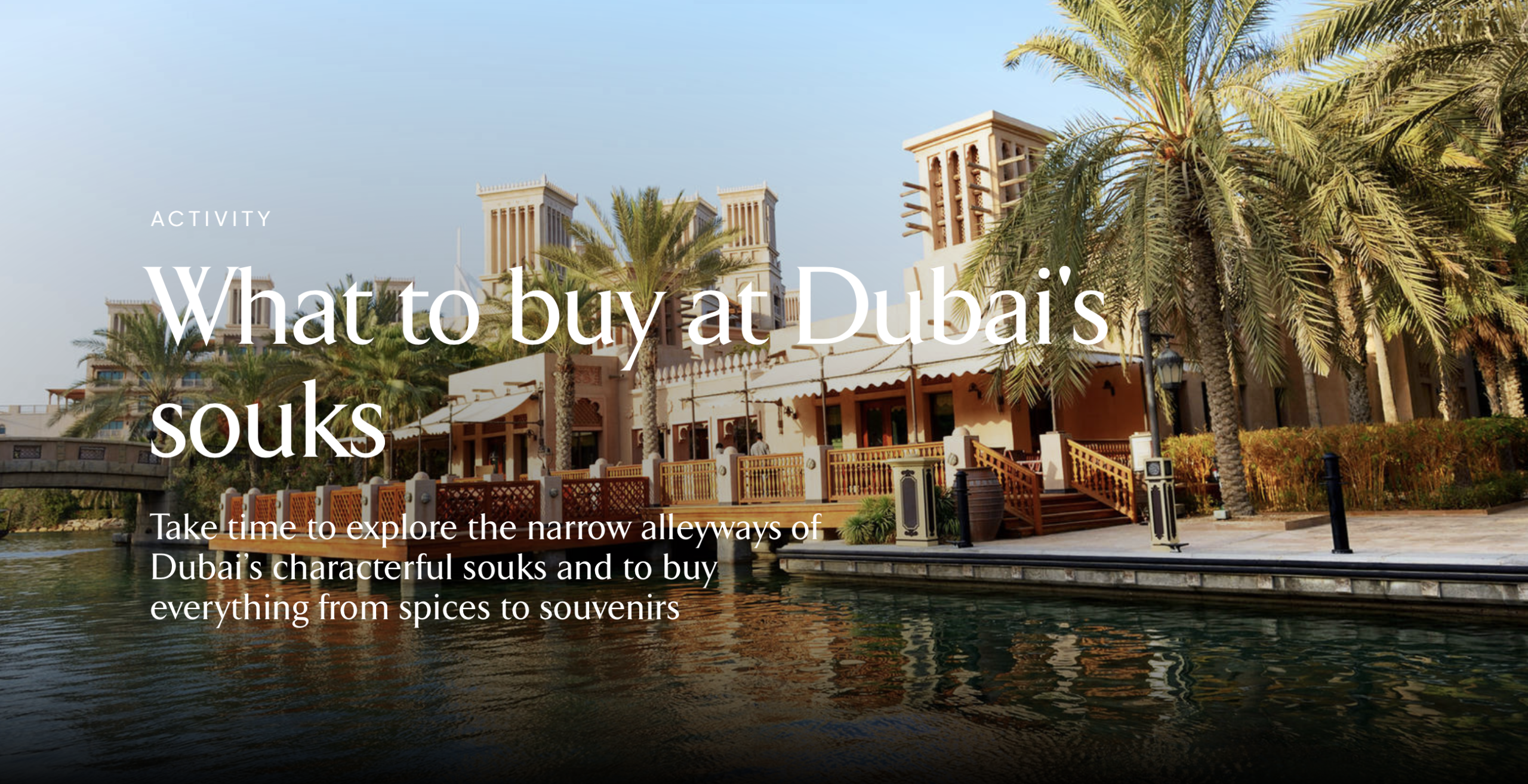 What to Buy at Dubai's Souks