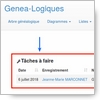Actualité genealogie Juillet 2018 - Activer la fonction cachée « Todo » dans le logiciel de généalogie webtrees