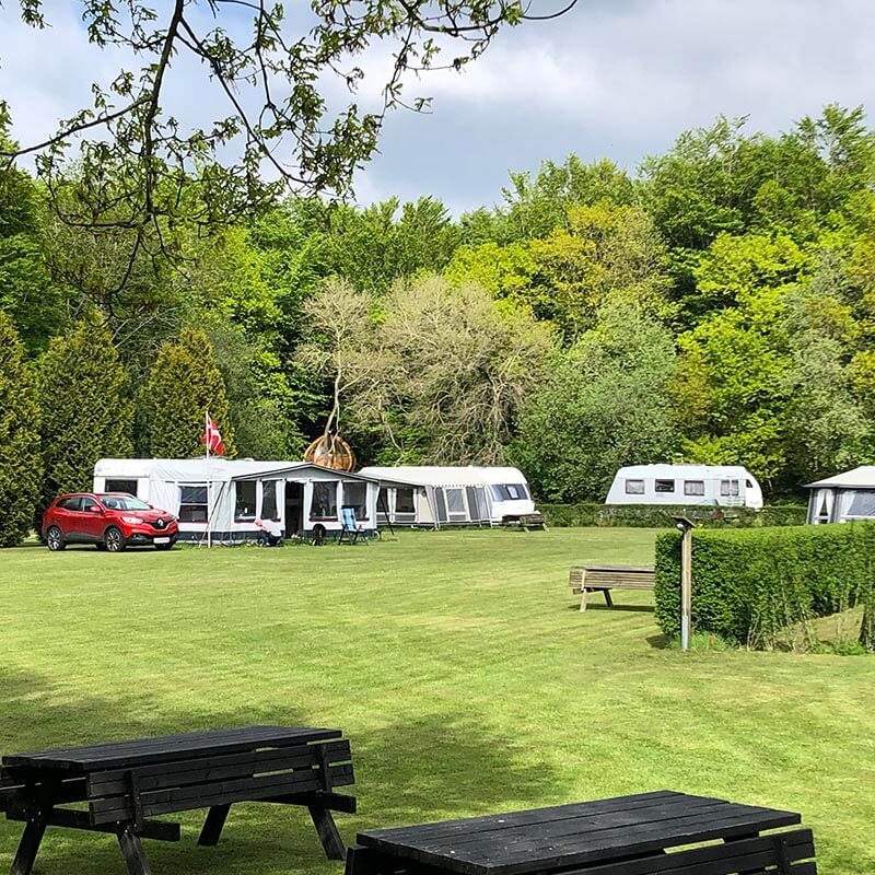 Dejlig sommerdag på Genner Hole Campingplads