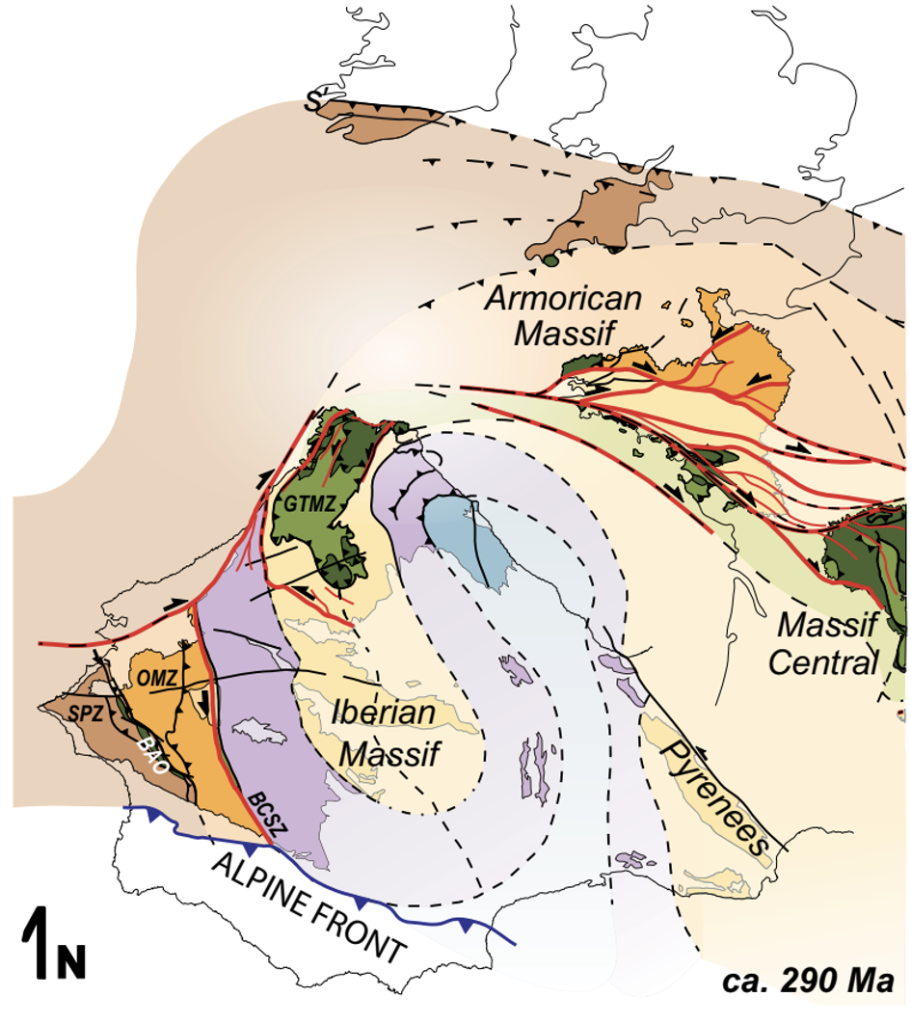 Etappe 1: Große geologische Ereignisse führen zu steilen Anstiegen