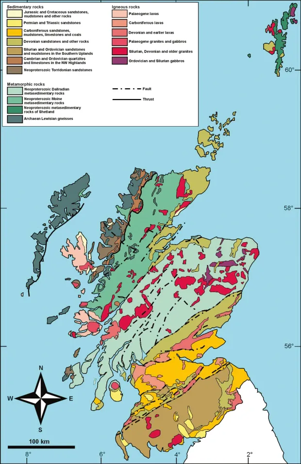 Géologie des championnats du monde de Glasgow 2023