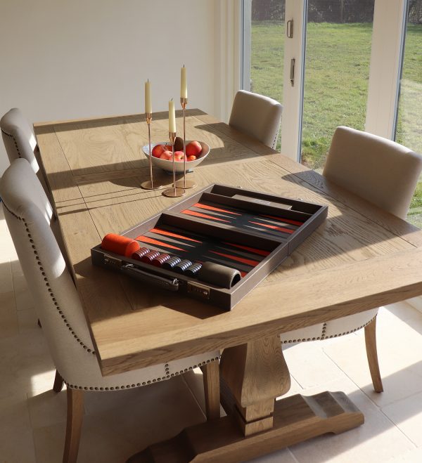 Small Backgammon Set | Fireside Backgammon Board | Luxury Backgammon Set | Custom Backgammon Board