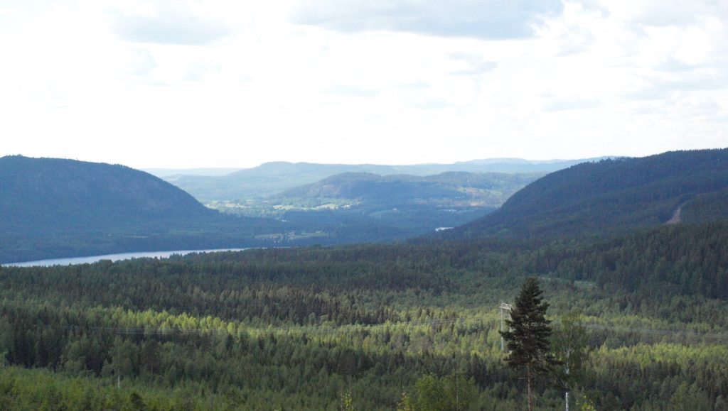 Utsikt över Ragundas bergkullandskap. Foto: William Sigurdsson.