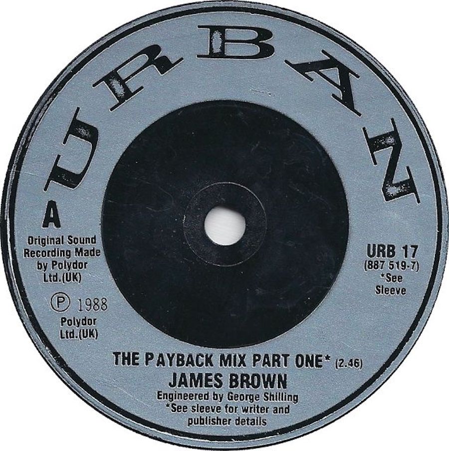 James Brown credits George Shilling with Engineering his hit The Payback Mix!