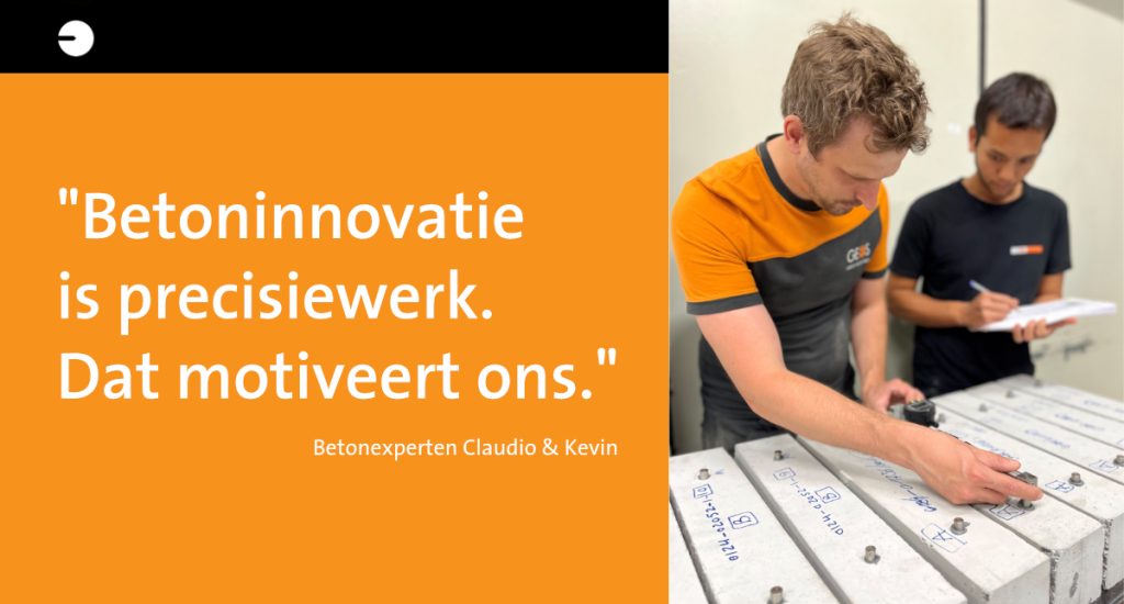 Claudio en Kevin onze betonexperten