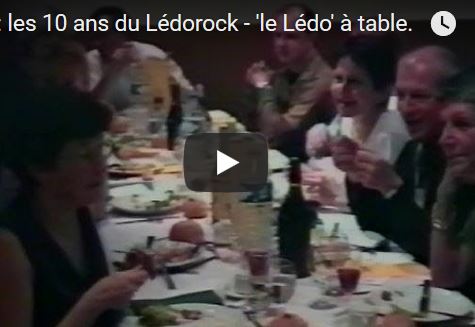 1998: les 10 ans du Lédorock – ‘le Lédo’ à table.