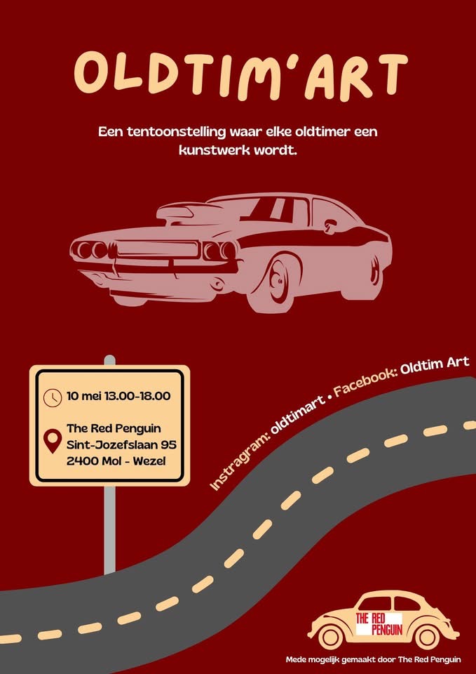 Oldtim’art Mol - België, live beschilderen van Subaru 10 mei