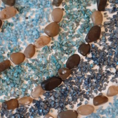 Muschelbilder Handmade - Glitzer - Muschelbruch - Steinchen