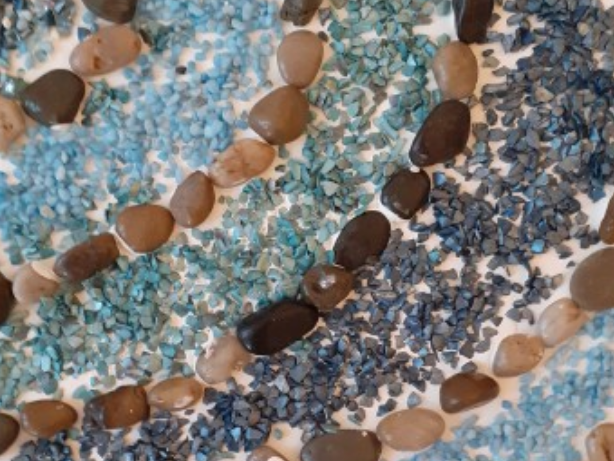 Bilder Handmade - Glitzer - Muschelbruch - Steinchen