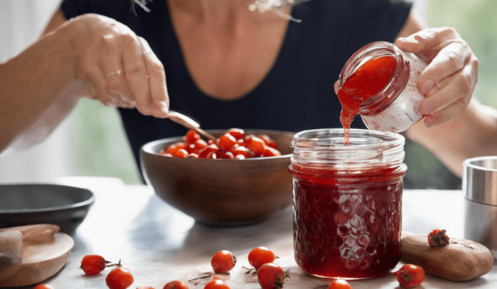 Hagebutten Rezepte : Hagebutten Marmelade selbstgemacht