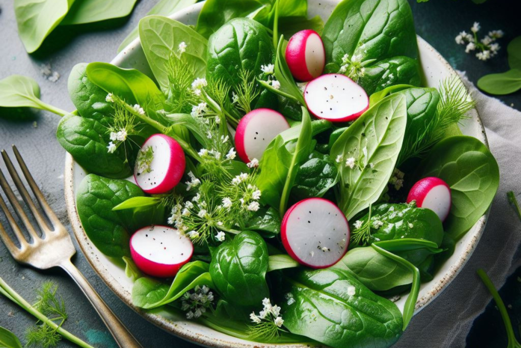 Bärlauch als Salat