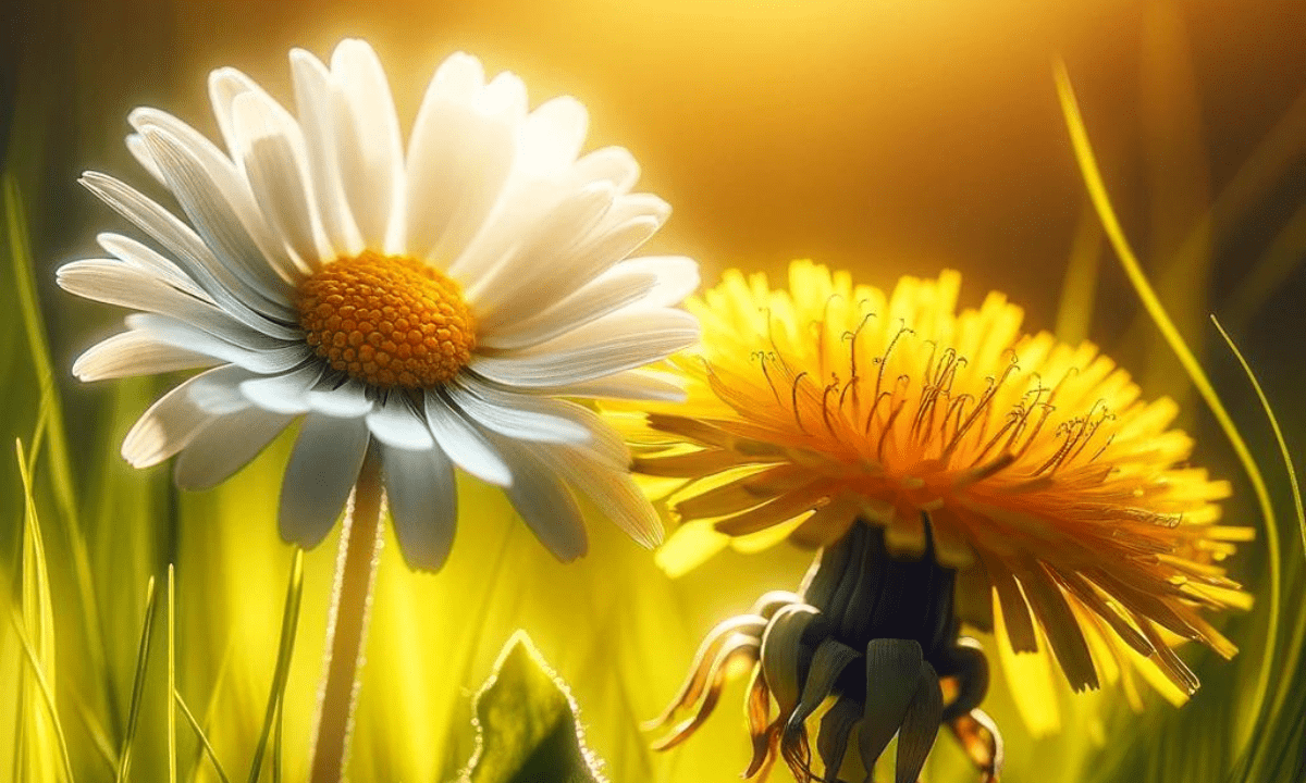 Gänseblümchen und Löwenzahn als Heilpflanzen im Frühjahr