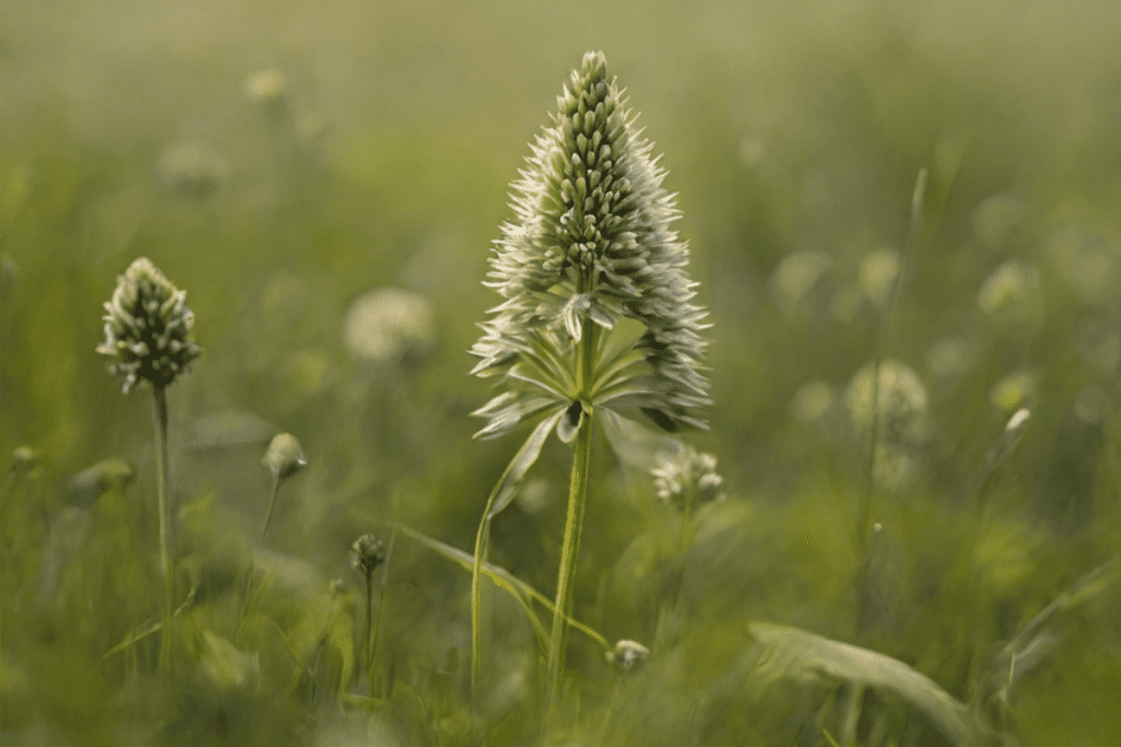 Wldkräuter auf einer Wiese - Spitzwegerich