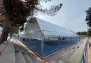 Getafe instala una cubierta en 3 pistas de tenis del Polideportivo Alhóndiga-Sector III