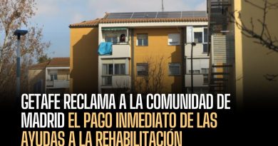 Getafe reclama a la Comunidad de Madrid el pago inmediato de las ayudas a la rehabilitación
