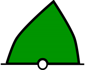 IALA version A green starboard cone