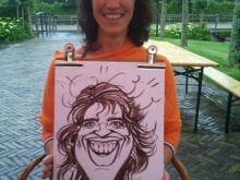 Meisje getekend door sneltekenaar