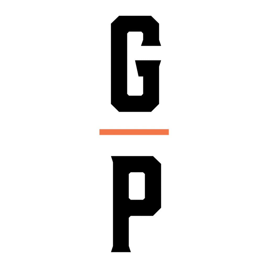 GP Black&Orange logo on a transparent background.