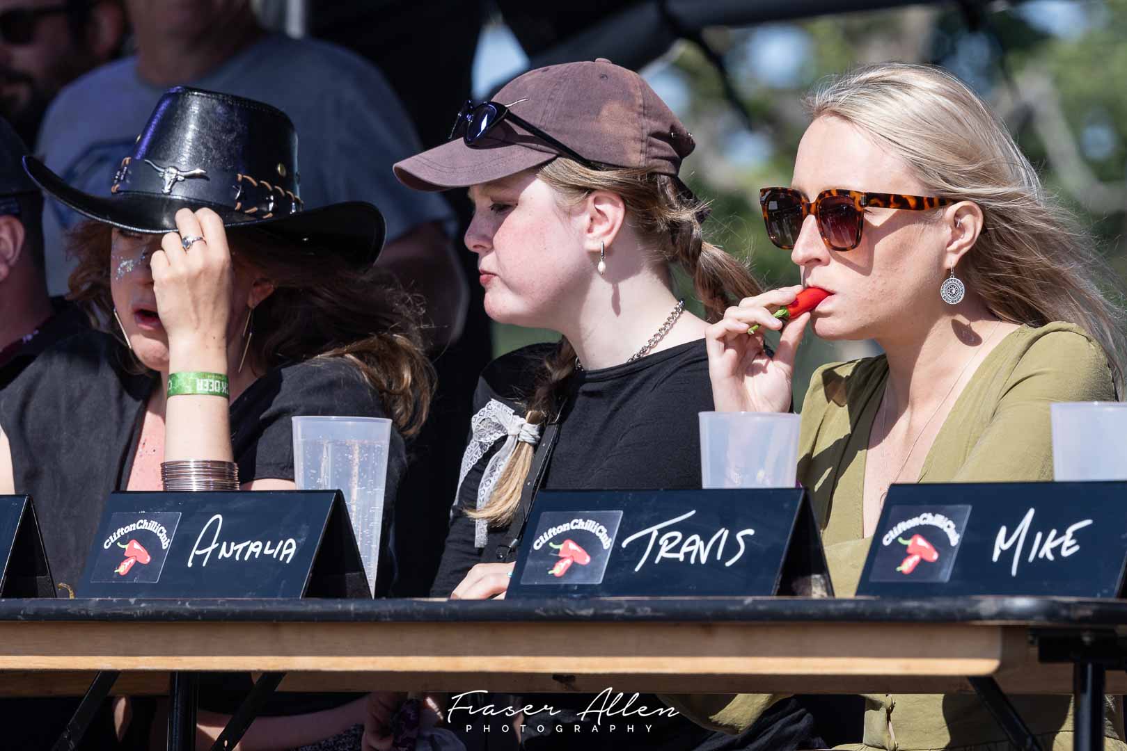 Chilli Eating contest at Black Deer Festival 2024