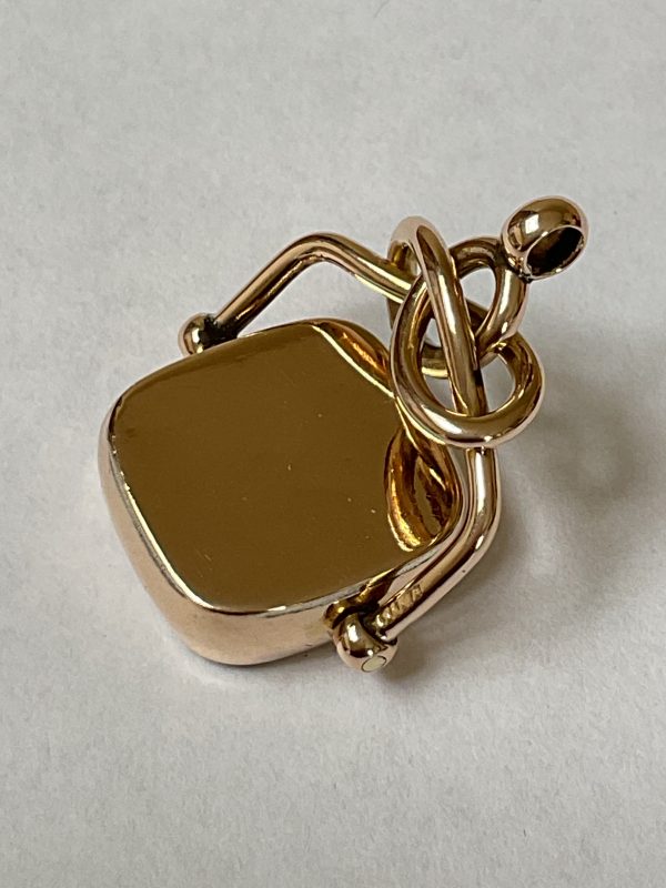 Antique 9ct Gold Swivel watch Fob - Image 4